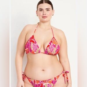 Old Navy XXL 2pc bikini 👙 swimming suit pink tropical print